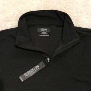 Alfani Men’s Black Stretch Zip Shirt